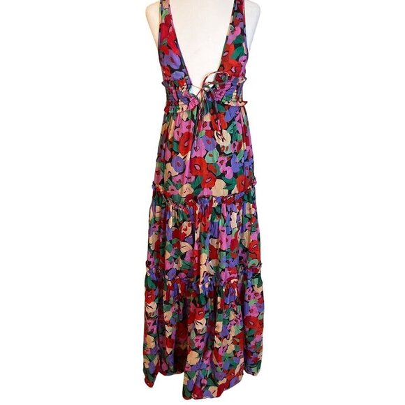 Nicholas Myla Maxi Dress in Multicolor 2 Womens Long Floral Gown - Picture 7 of 16